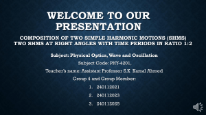SHM Composition: 1:2 Ratio at Right Angles