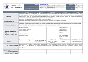 9th Grade English: Modals of Permission & Obligation Lesson Log