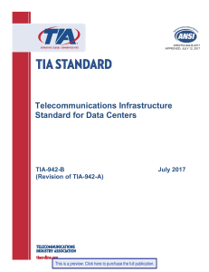 TIA-942-B Data Center Telecommunications Standard