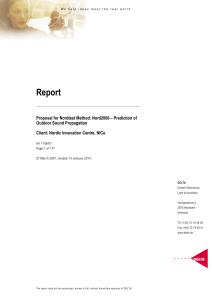 Nord2000: Outdoor Sound Propagation Prediction Method