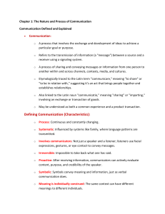 Understanding Communication: Process, Models, and Intercultural Skills