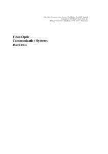 Fiber-Optic Communication Systems Textbook
