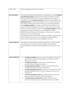 IoT Flood Monitoring System Project Proposal