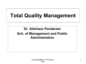 Total Quality Management (TQM) Presentation
