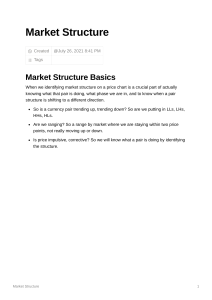 Market Structure Basics: Identifying Trends & Shifts in Price Charts