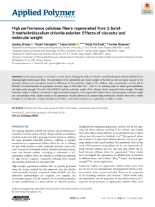 Cellulose Fiber Regeneration: Viscosity & Molecular Weight Effects