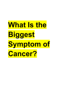 Cancer Symptoms: Unexplained Weight Loss & Skin Changes