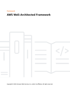 AWS Well-Architected Framework