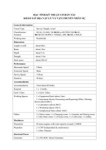 Survey/Supply Vessel Technical Specifications & Characteristics