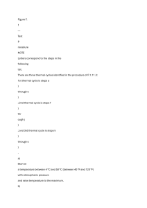 Thermal Cycle Test Procedure
