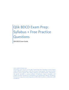 Qlik Talend BDCD Exam Prep: Syllabus & Practice Questions