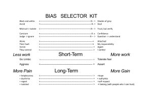 Bias Selector Kit: Decision Making & Self-Reflection
