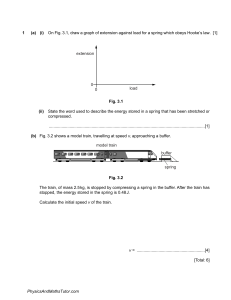 Physics Energy & Forces Problems: Hooke's Law, GPE, KE, Power