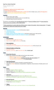 Data Discovery & Analytics: Concepts, Tools, Careers