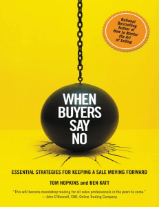 When Buyers Say No: Sales Strategies & Objection Handling