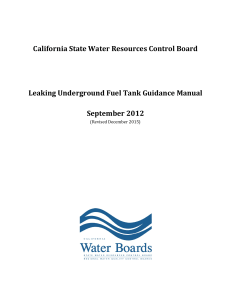 CA LUFT Guidance Manual: Fuel Tank Leaks & Cleanup