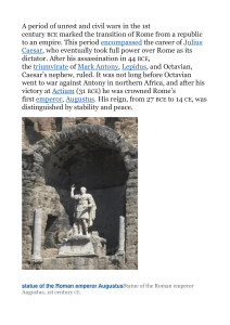 History of Rome: From Republic to Empire