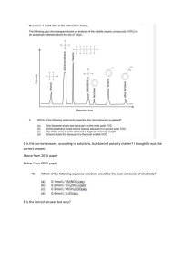 Chemistry Exam Questions & Solutions (2016-2019)