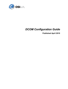 DCOM Configuration Guide for OPC Applications