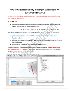 Calculate Stability Index Q in Etabs: ACI 318-19 & SBC 2018 Guide