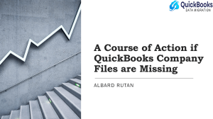 Recovering Missing QuickBooks Company Files: A Guide