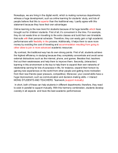 Online vs. Traditional Learning: Advantages & Disadvantages