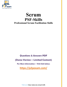 Scrum PSF-Skills: Questions & Answers (Demo)
