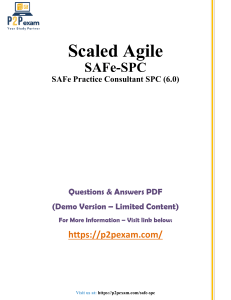 SAFe-SPC 6.0 Exam Questions & Answers (Demo)