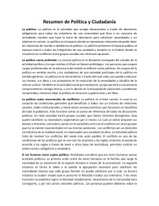 Resumen de Pol&iacute;tica y Ciudadan&iacute;a