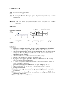 Biology Lab: Respiration & Oxygen Uptake in Germinating Seeds