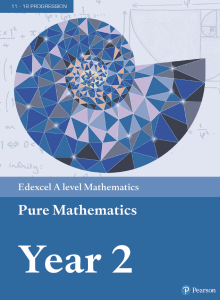 Libro de texto de Matem&aacute;ticas Puras Edexcel A Level A&ntilde;o 2