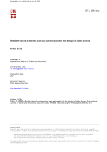 Cable Dome Design: Prestress & Size Optimization