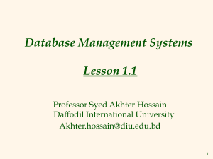 Database Management Systems (DBMS) Presentation