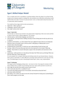 Egan's Skilled Helper Model: Mentoring & Coaching Guide