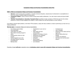 Compassion Fatigue & Vicarious Traumatization Action Plan