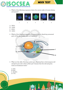 Science Mock Test: Biology, Chemistry, Physics Questions
