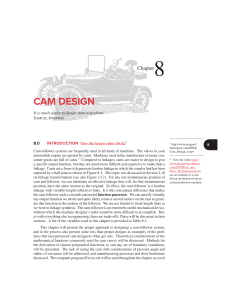 Cam Design: Principles and Applications