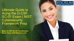 D-CSF-SC-01 Exam Guide: NIST Cybersecurity Framework Prep