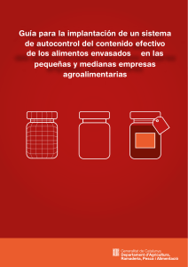 Gu&iacute;a autocontrol contenido alimentos envasados pymes agroalimentarias