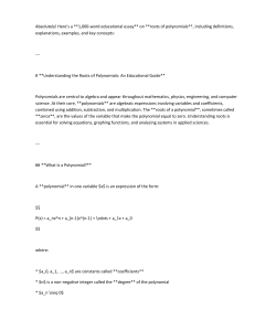 Understanding Polynomial Roots: Definitions, Methods & Applications