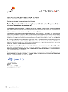 Agriauto Industries Limited Auditor's Report 2024