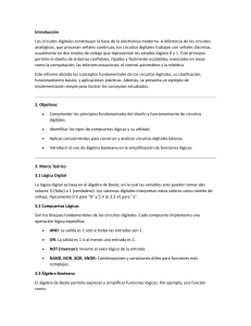 Circuitos Digitales: Principios, Compuertas L&oacute;gicas y Aplicaciones