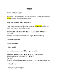 Understanding Anger: Causes, Expression, and Control