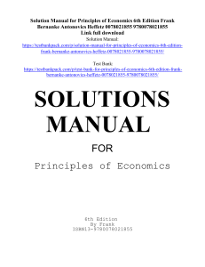 Principles of Economics 6th Ed. Solution Manual