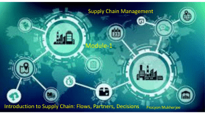Supply Chain Management: Flows, Partners, Decisions