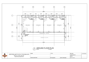 Plan podłogi parteru Western Institute of Technology