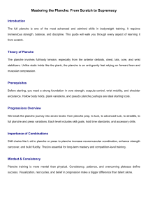 Mastering the Planche: A Step-by-Step Guide