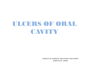 Oral Ulcers: Causes, Diagnosis & Differentiation