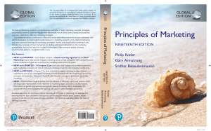 Principles of Marketing: Customer Value & Engagement (19th Global Ed)