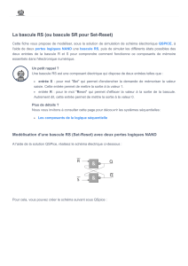 La bascule RS (ou bascule SR pour Set-Reset) - electro& robot